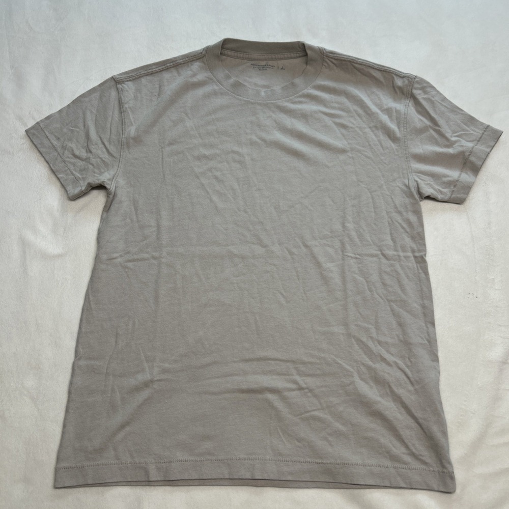 Abercrombie And Fitch Soft‎ Essential Tee Mens Small Gray Short Sleeve T-Shirt